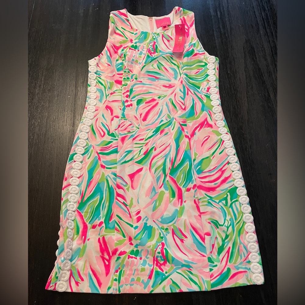 Lilly Pulitzer Mila Knit Shift Croc My World NEW